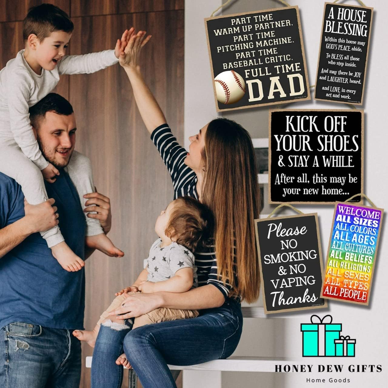 Honey Dew Gifts Home Decor, Let's Keep The Dumbfuckery To A Minimum, 5 Inch By 10 Inch Funny Kitchen Signs, Inappropriate Wall Decor, Office Signage