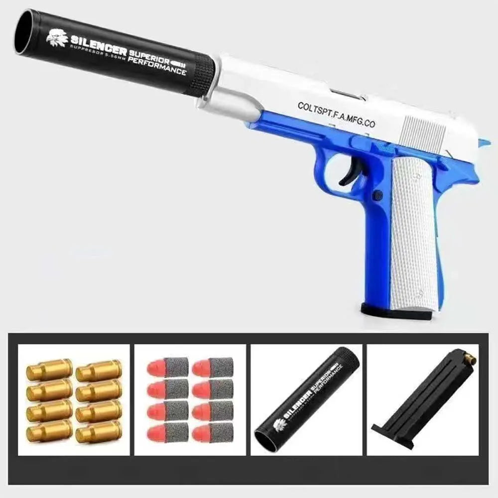 Toy Gun For Kids Shell Ejection Soft Bullet Gun