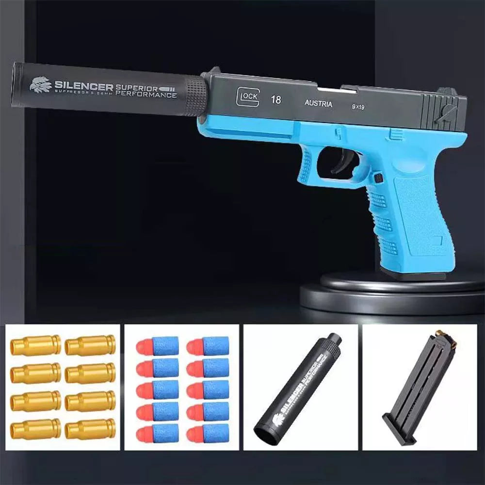 Toy Gun For Kids Shell Ejection Soft Bullet Gun