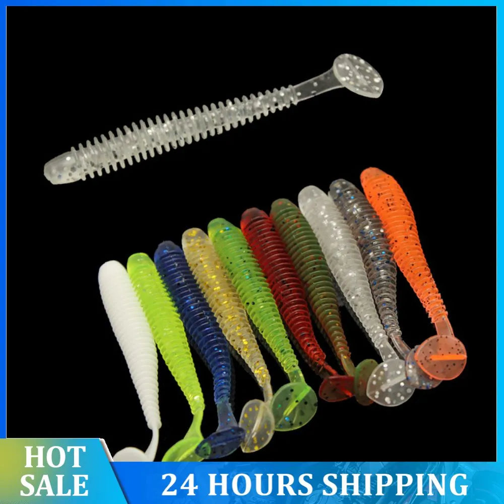1/10/12/16 Pcs Fishing Lures Fishing Soft Lure Bait Artificial Soft Lures Luminous Baits For Saltwater Freshwater Fishing Tools