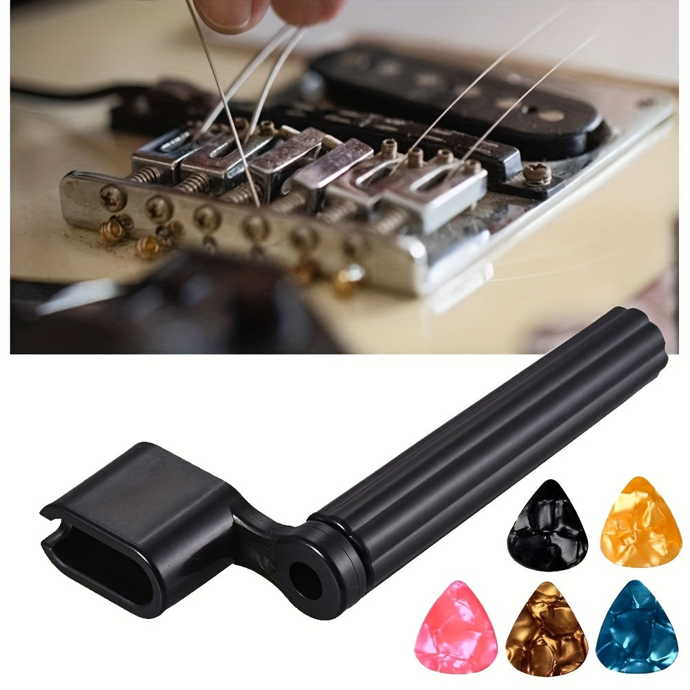 Complete Guitar Repair and Maintenance Tool Kit with Strings, Picks, Bridge Pins, and Gauge - Perfect Gift for Musicians and Guitar Enthusiasts