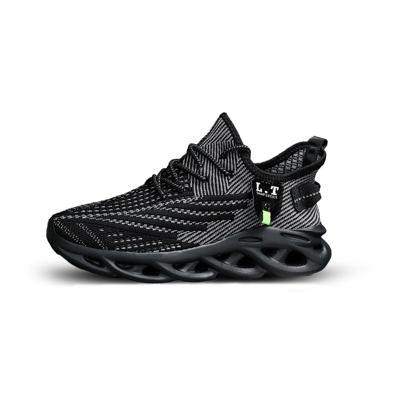 New Mesh Casual Sports Shoes Men's Breathable Fly Weave Hemp Bottom Cross-border Large Size Shoes Running Shoes