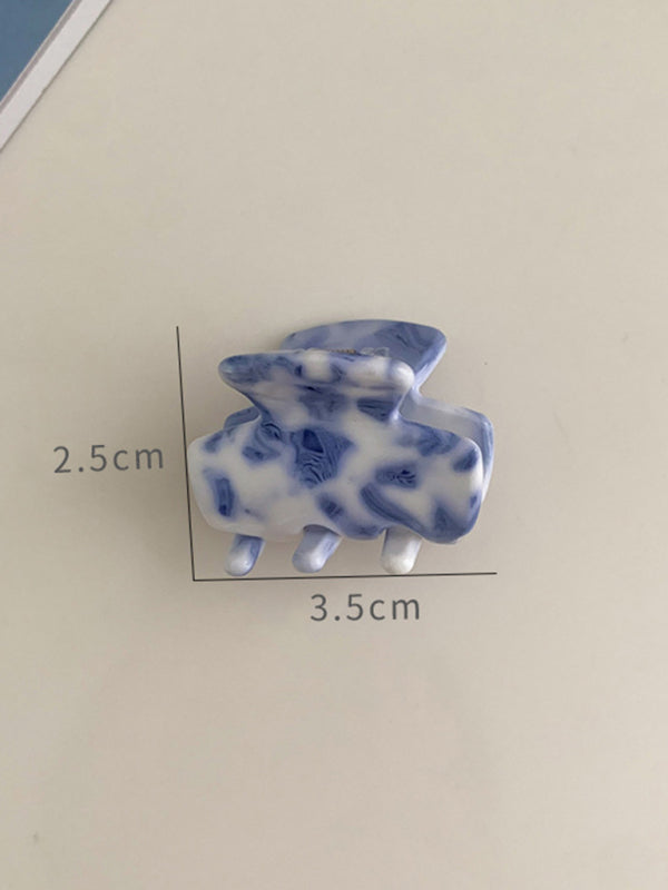 New vintage blue and white blue and white porcelain pattern hairpin