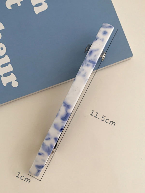 New vintage blue and white blue and white porcelain pattern hairpin