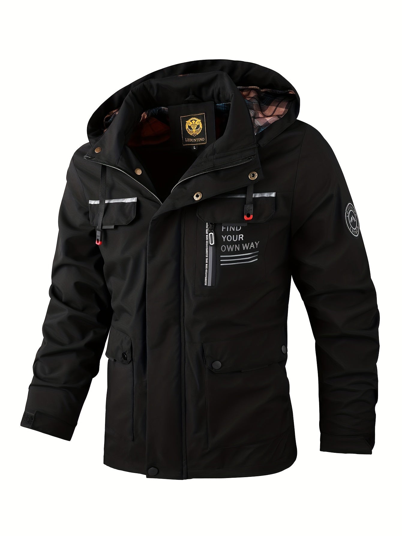 New Men's Fashion Casual Windbreaker Bomber Jacket, Spring Outdoor Waterproof Sports Jacket