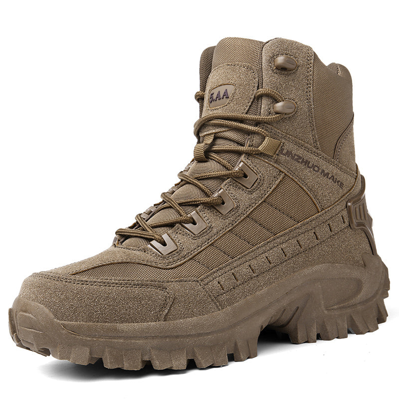 Men's Tactical Hiking Boots, Shock-absorbing Non-slip Desert Boot, Winter Outdoor Camping Trekking Shoes