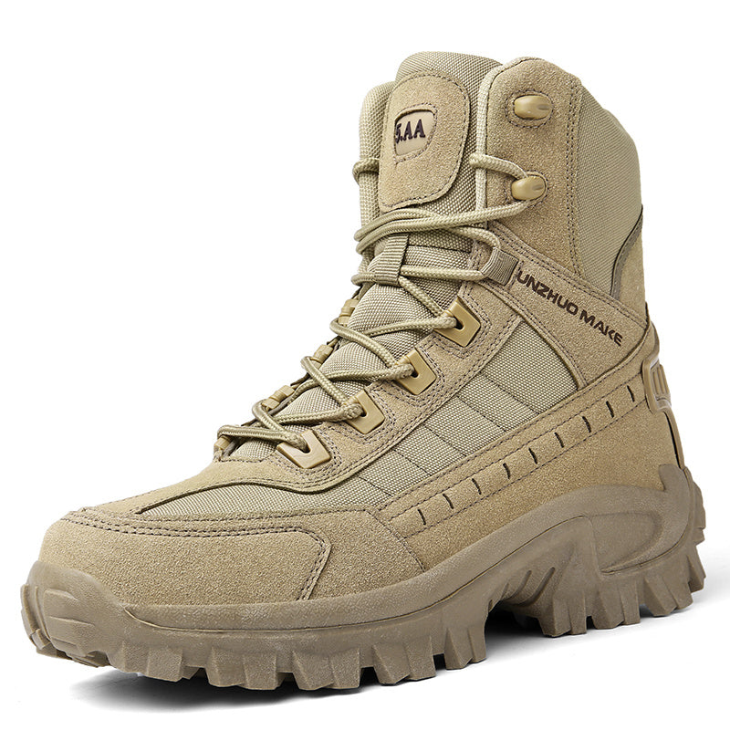 Men's Tactical Hiking Boots, Shock-absorbing Non-slip Desert Boot, Winter Outdoor Camping Trekking Shoes