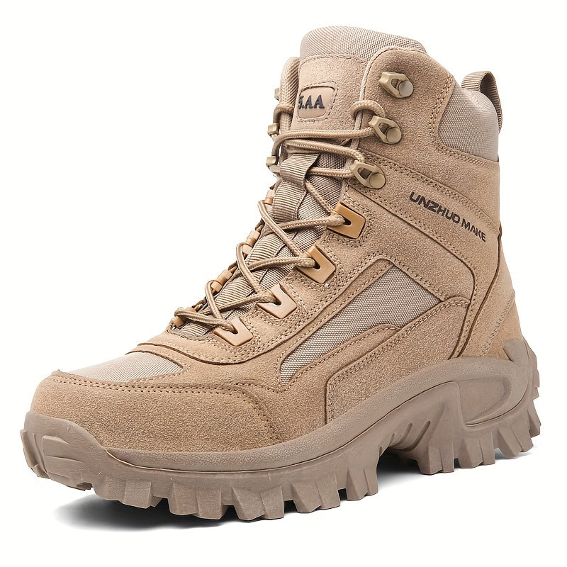 Men's Tactical Hiking Boots, Shock-absorbing Non-slip Desert Boot, Winter Outdoor Camping Trekking Shoes
