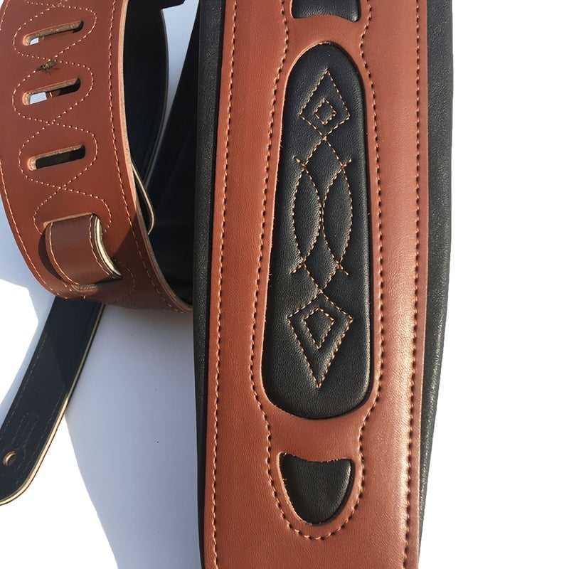 1pc Guitar Strap, Folk Guitar Electric Guitar Electric Bass Universal Strap Widened And Thickened Comfortable