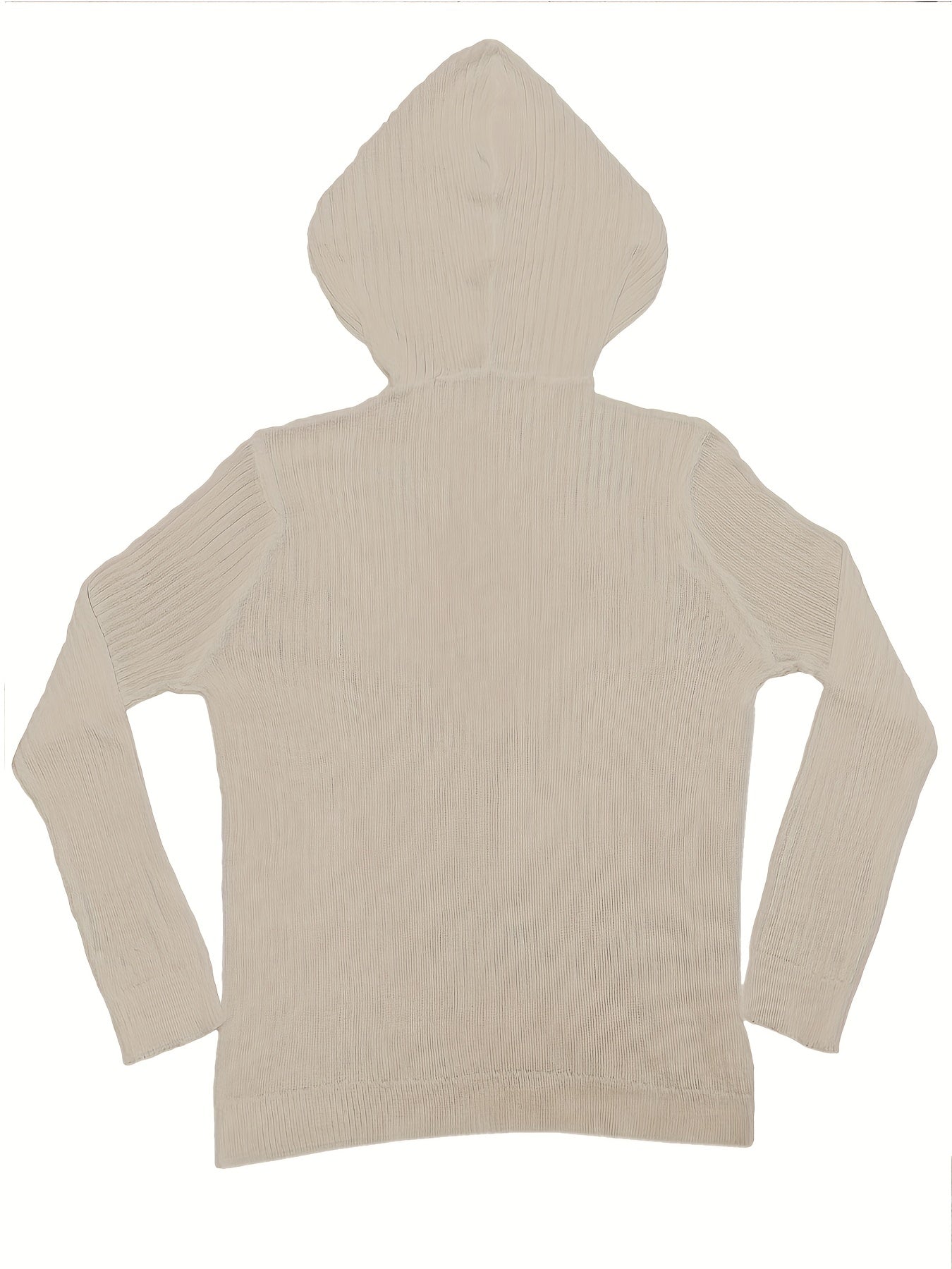 Long Sleeve Knitted Hoodies, Solid Casual Sweater, Women's Clothing