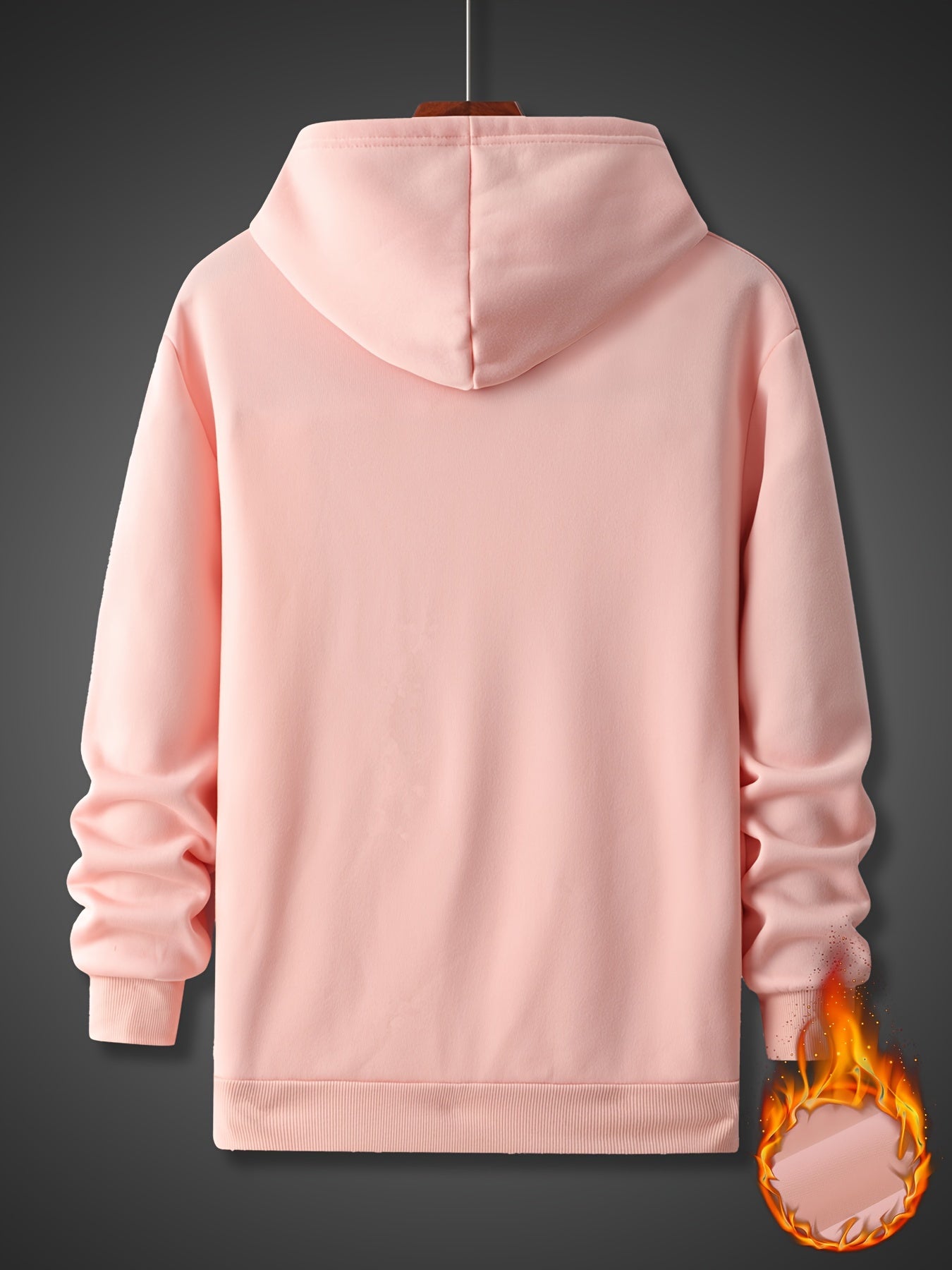 Romantic Slogan Pattern Print Hooded Sweatshirt, Personalized Hoodies Fashion Casual Tops For Spring Autumn, Men's Clothing