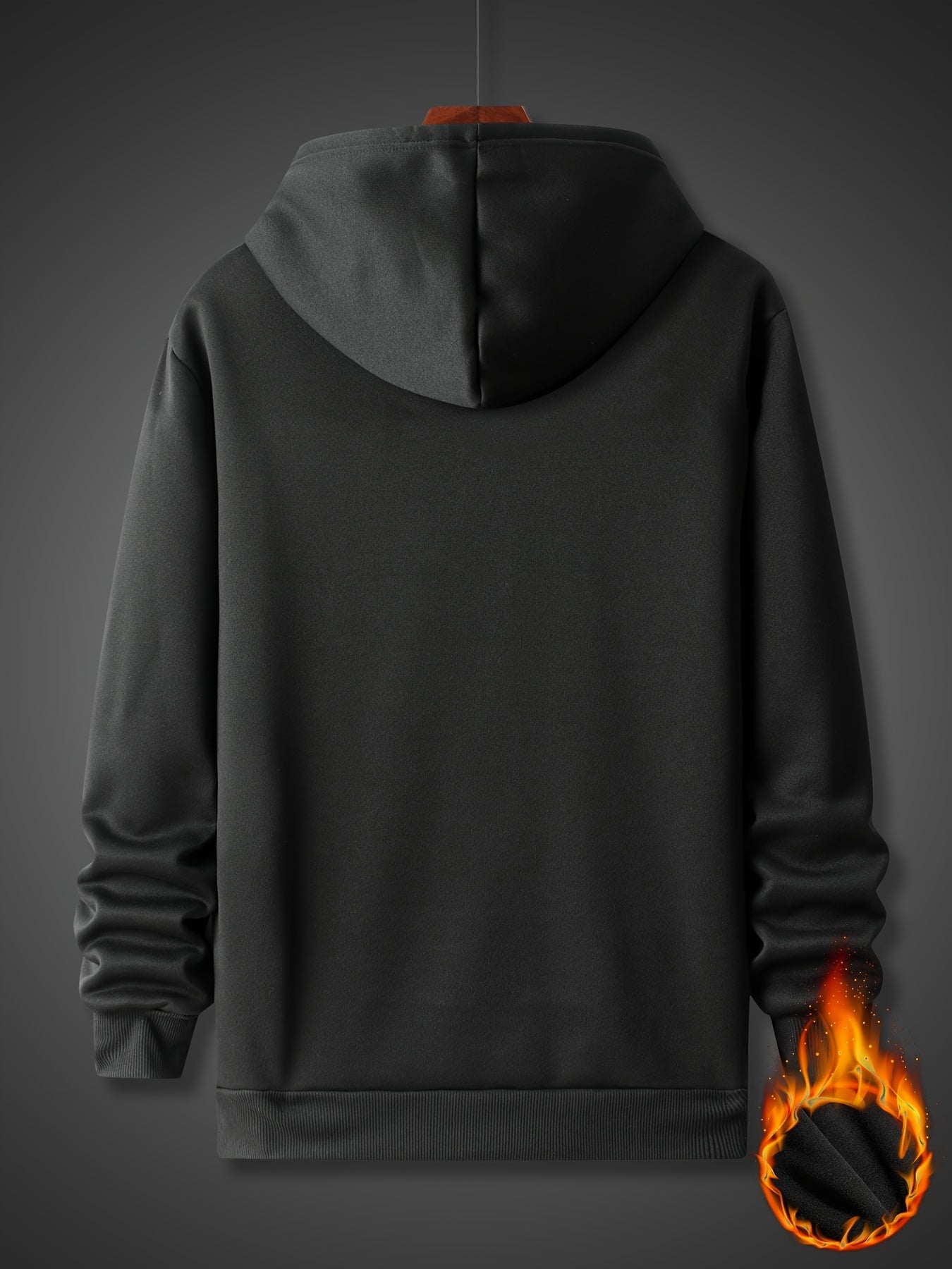 Romantic Slogan Pattern Print Hooded Sweatshirt, Personalized Hoodies Fashion Casual Tops For Spring Autumn, Men's Clothing