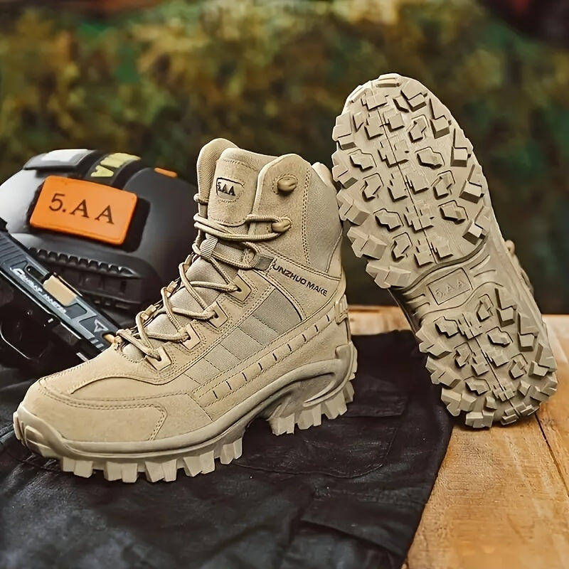 Men's Tactical Hiking Boots, Shock-absorbing Non-slip Desert Boot, Winter Outdoor Camping Trekking Shoes