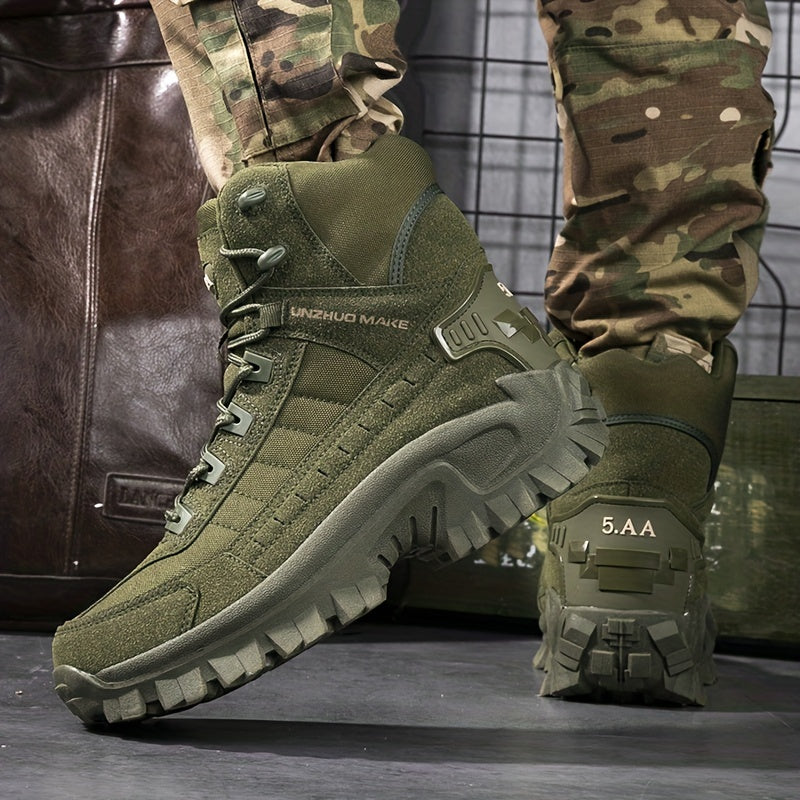 Men's Tactical Hiking Boots, Shock-absorbing Non-slip Desert Boot, Winter Outdoor Camping Trekking Shoes