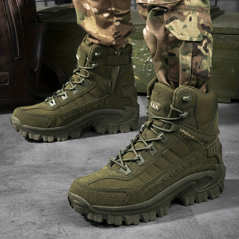 Men's Tactical Hiking Boots, Shock-absorbing Non-slip Desert Boot, Winter Outdoor Camping Trekking Shoes