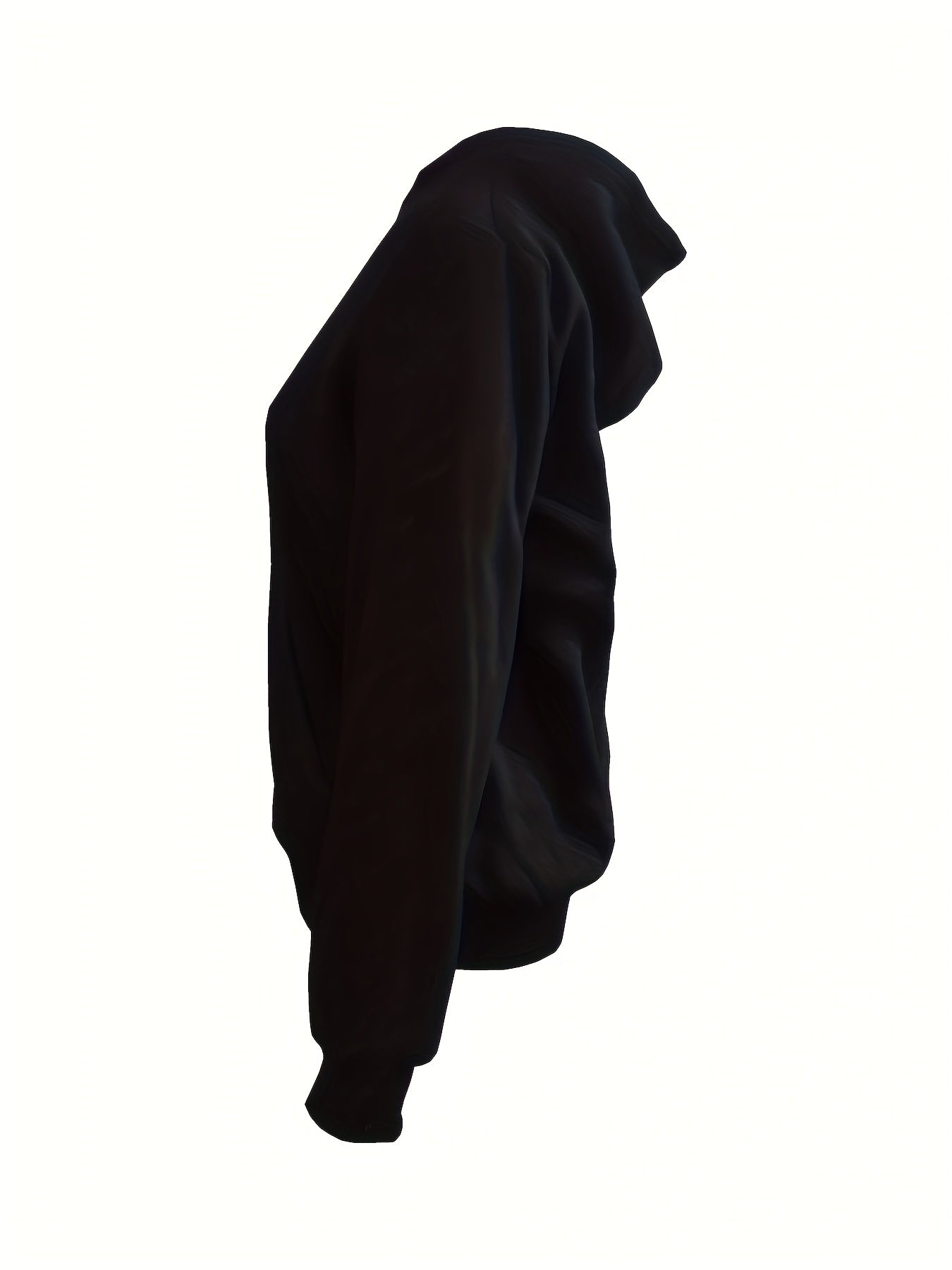 Solid Zip Up Fleece Drawstring Hoodie, Casual Long Sleeve Thick Warm Sweatshirt, Women's Clothing
