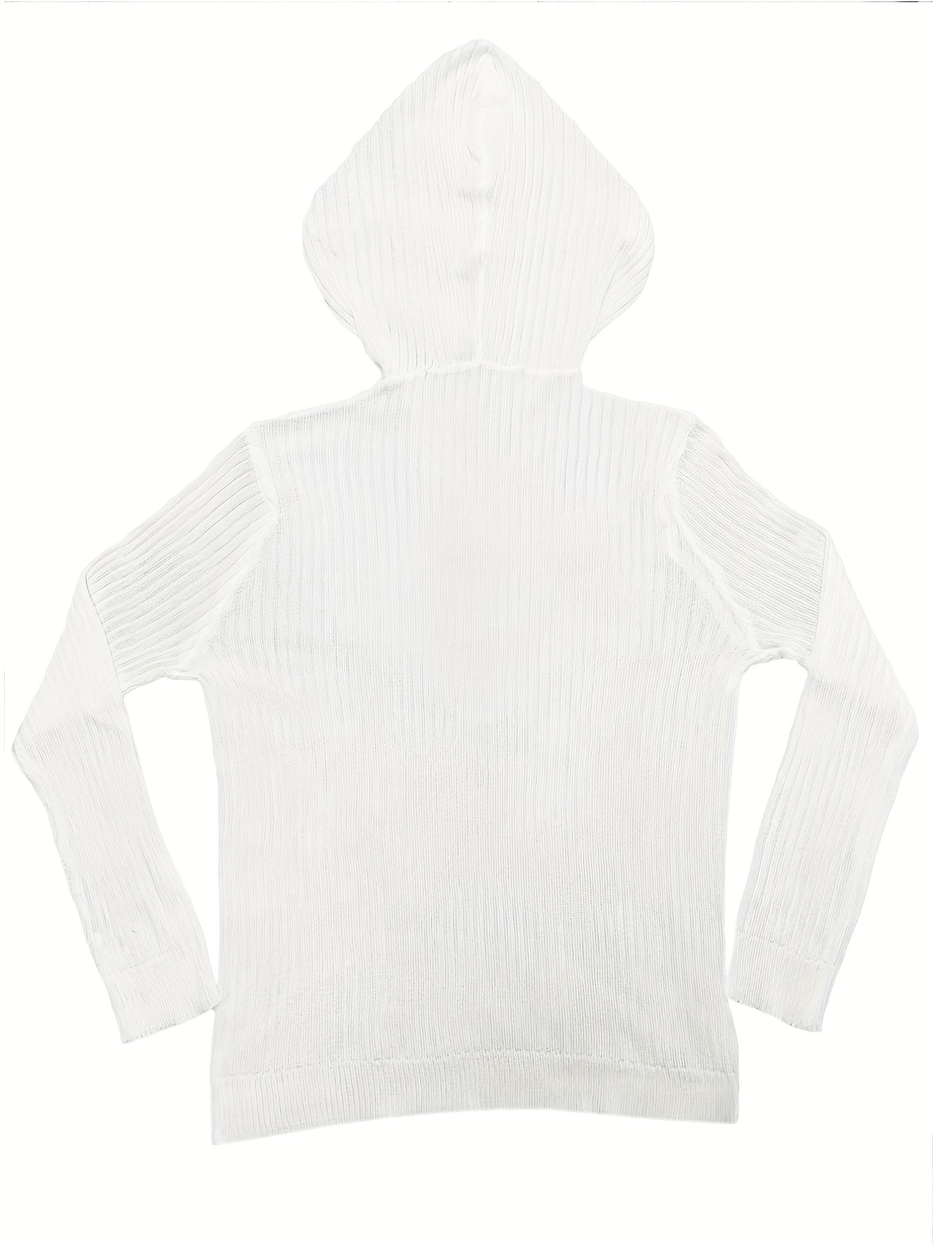 Long Sleeve Knitted Hoodies, Solid Casual Sweater, Women's Clothing
