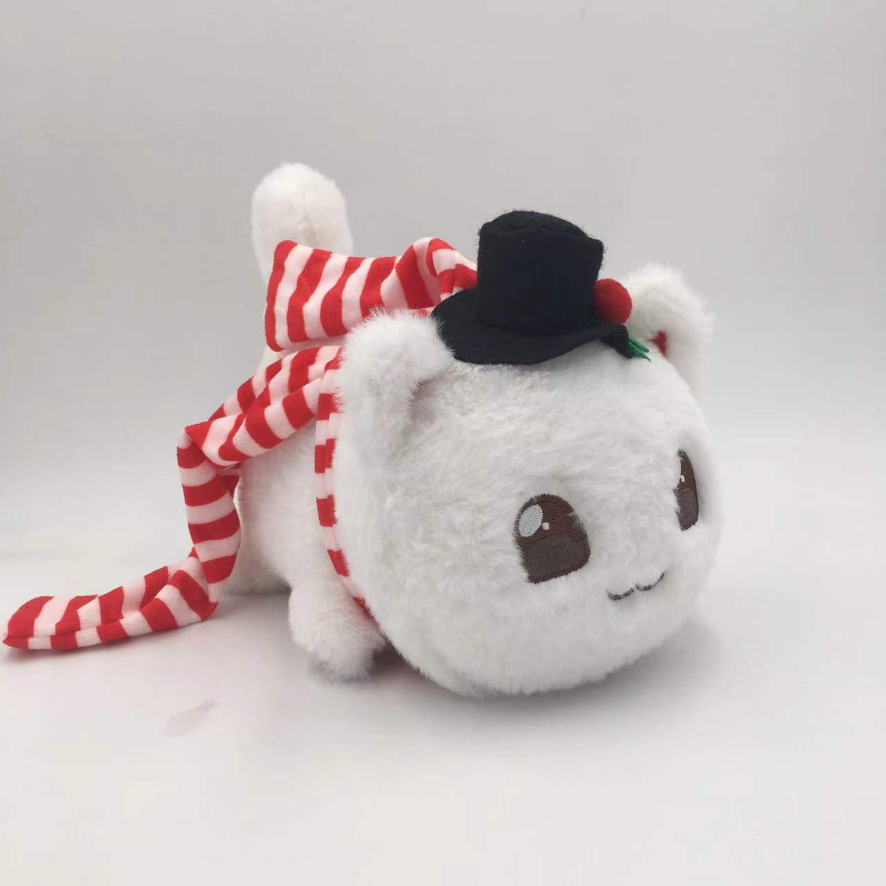 New Christmas Cat Doll Burger Strawberry Cake Cat Plush  Elk Toy Pillow