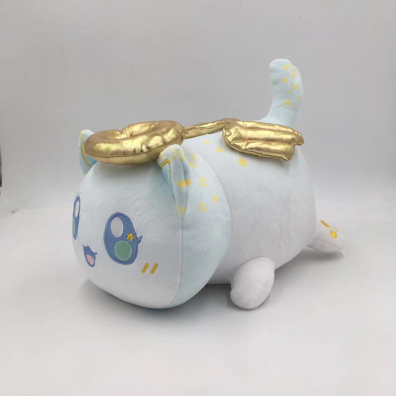 New Christmas Cat Doll Burger Strawberry Cake Cat Plush  Elk Toy Pillow