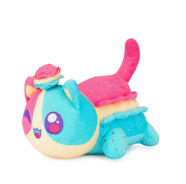 New Christmas Cat Doll Burger Strawberry Cake Cat Plush  Elk Toy Pillow