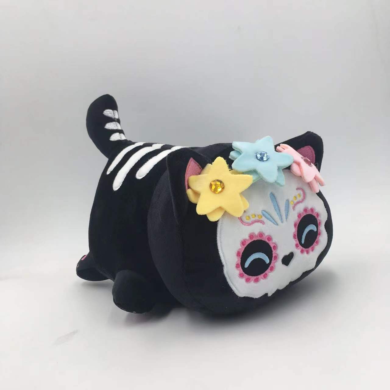 New Christmas Cat Doll Burger Strawberry Cake Cat Plush  Elk Toy Pillow