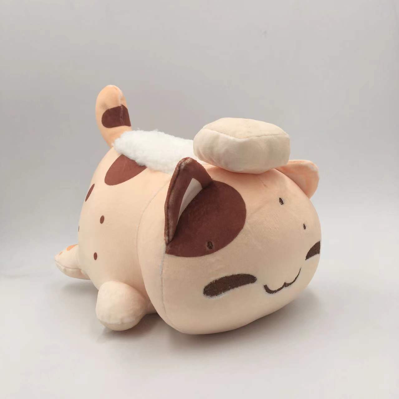 New Christmas Cat Doll Burger Strawberry Cake Cat Plush  Elk Toy Pillow
