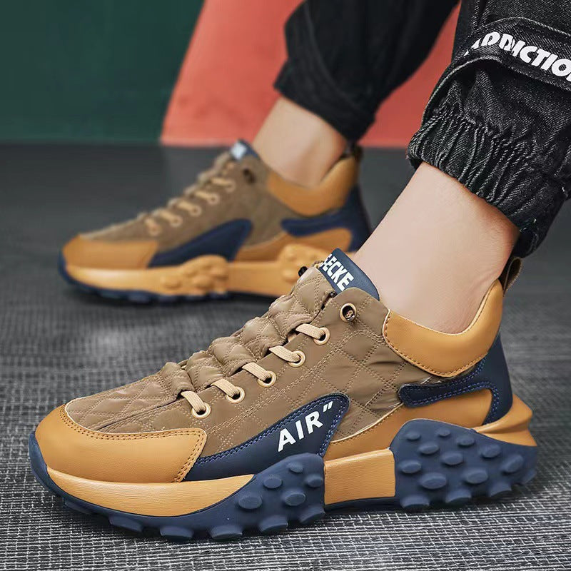 Thick-soled Daddy Shoes Men's 2023 Spring Korean Version Comfortable Running Forrest Gump Shoes Low Top Fashion Breathable Sports Shoes Men