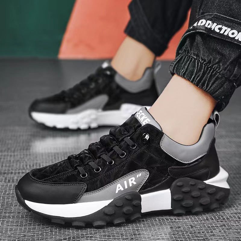 Thick-soled Daddy Shoes Men's 2023 Spring Korean Version Comfortable Running Forrest Gump Shoes Low Top Fashion Breathable Sports Shoes Men