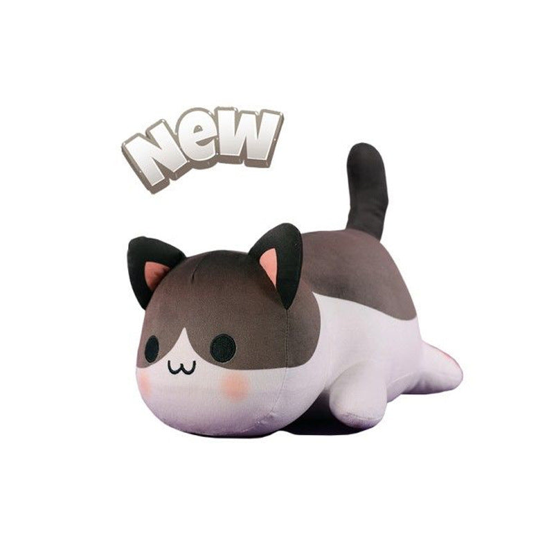 New Christmas Cat Doll Burger Strawberry Cake Cat Plush  Elk Toy Pillow