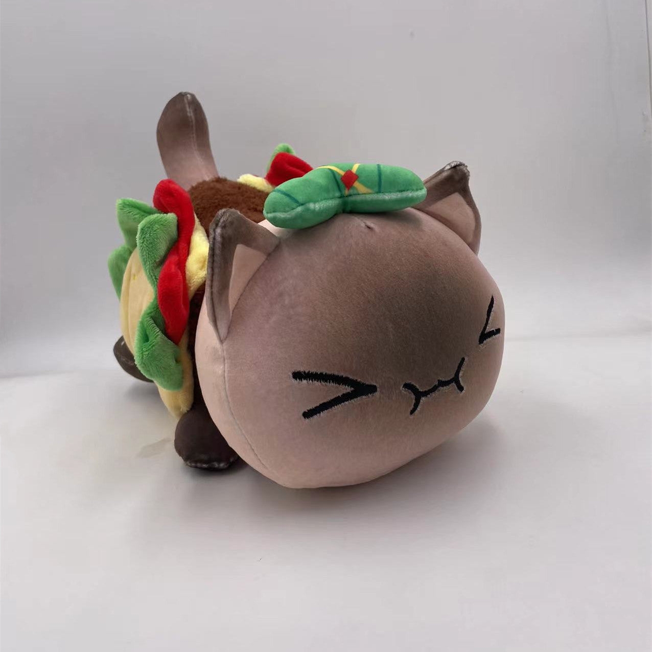 New Christmas Cat Doll Burger Strawberry Cake Cat Plush  Elk Toy Pillow