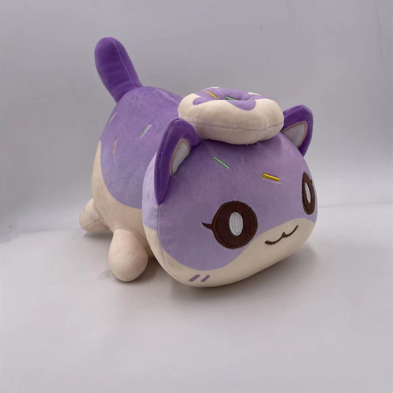 New Christmas Cat Doll Burger Strawberry Cake Cat Plush  Elk Toy Pillow