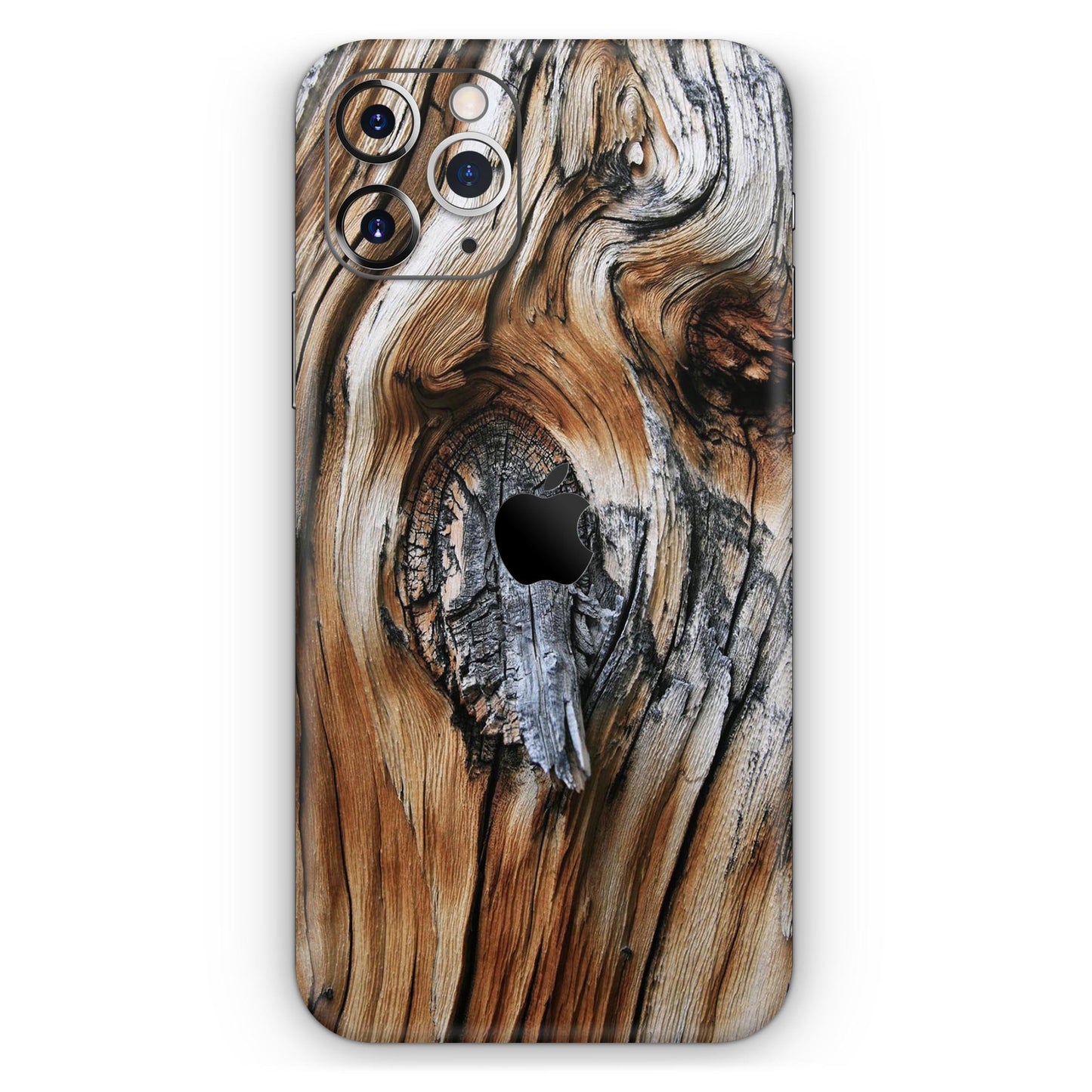 Raw Aged Knobby Wood // Skin-Kit compatible with the Apple iPhone 14,