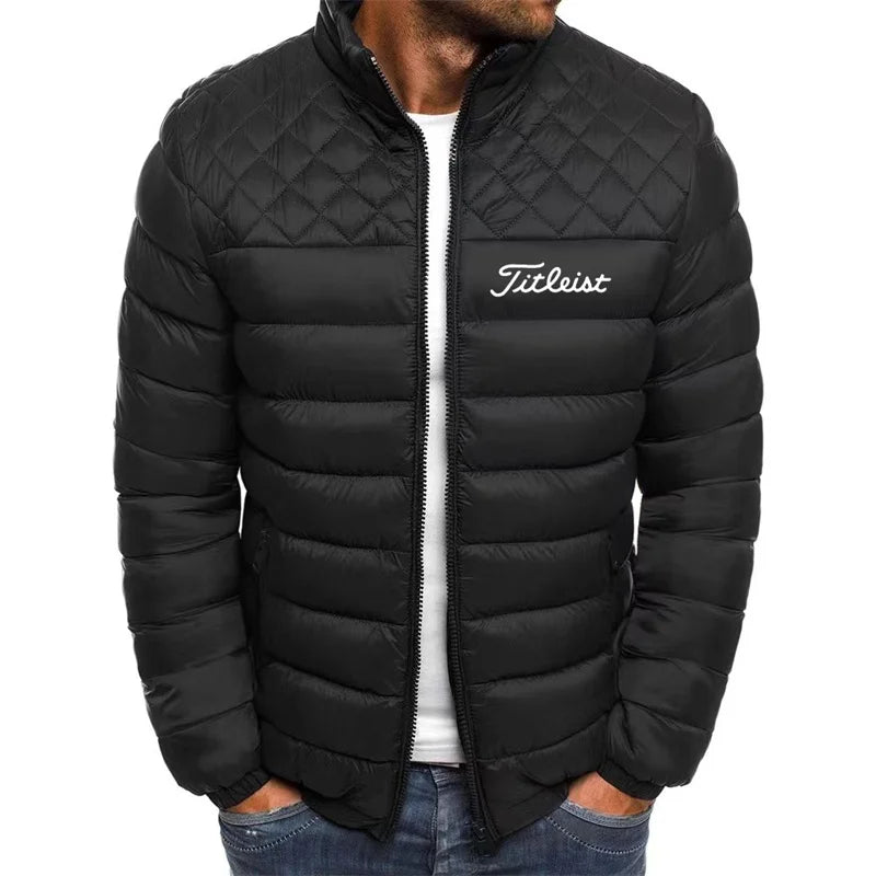 2023 new men's high-quality golf men's down jacket thin men's and women's cotton jacket loose cotton jacket large size down