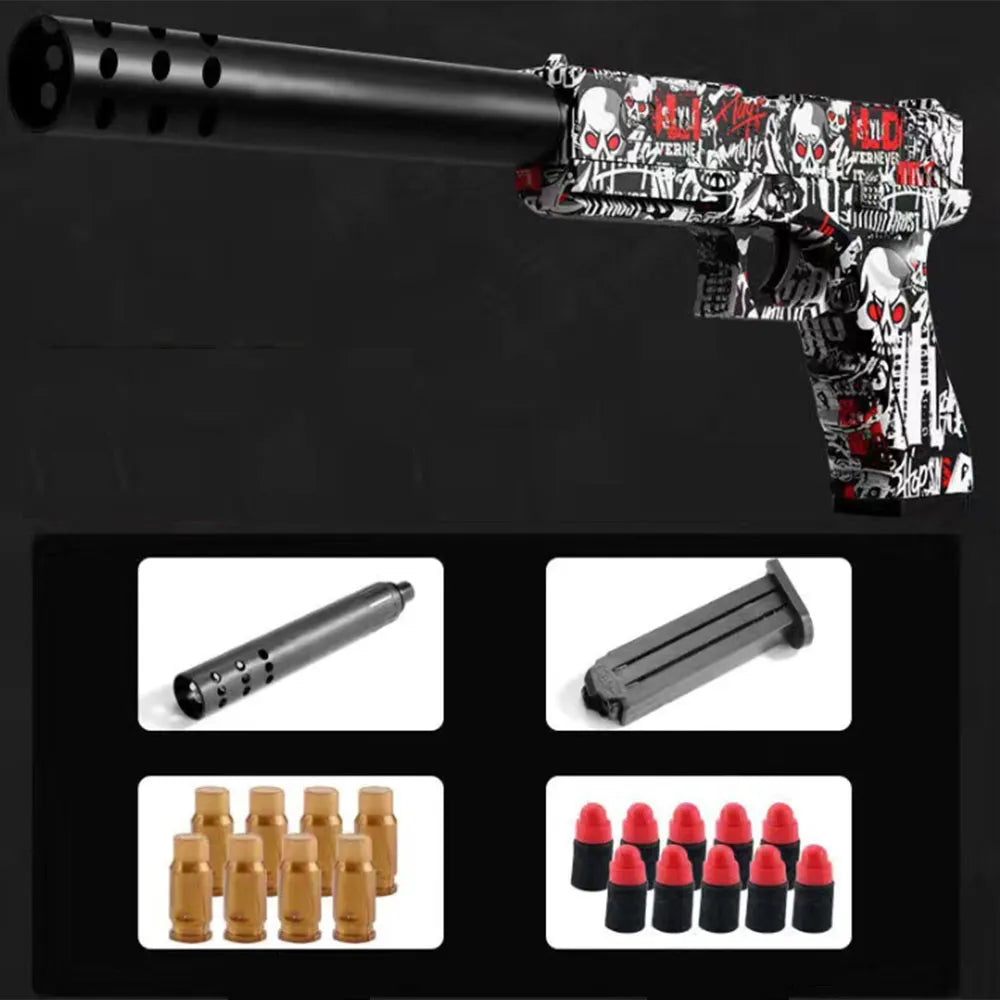 Toy Gun For Kids Shell Ejection Soft Bullet Gun