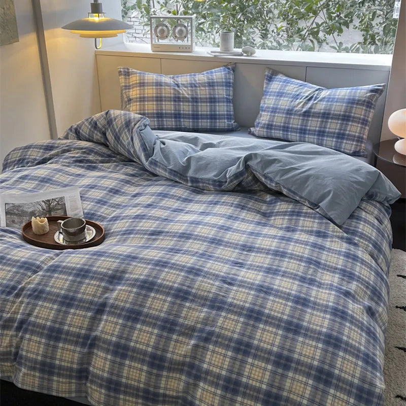 Set Washed Nordic Modern Bedroom Bed Sheet Hotel