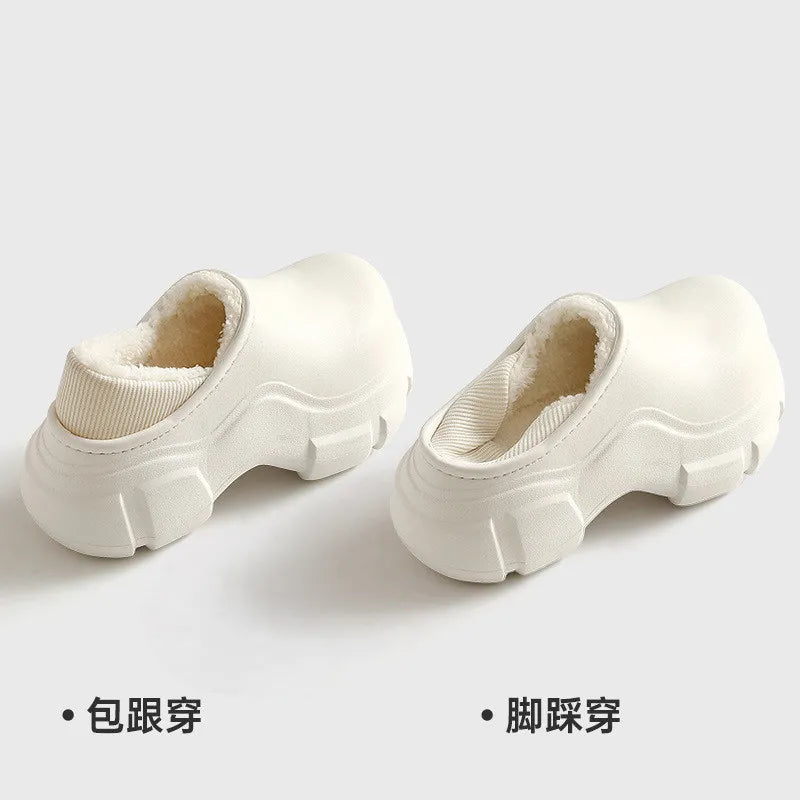 2023 New Fluffy Thick Sole Women's Slippers Super Soft and Cute Women's Winter Warm Indoor Shoes Anti Slip Couple Home Slippers