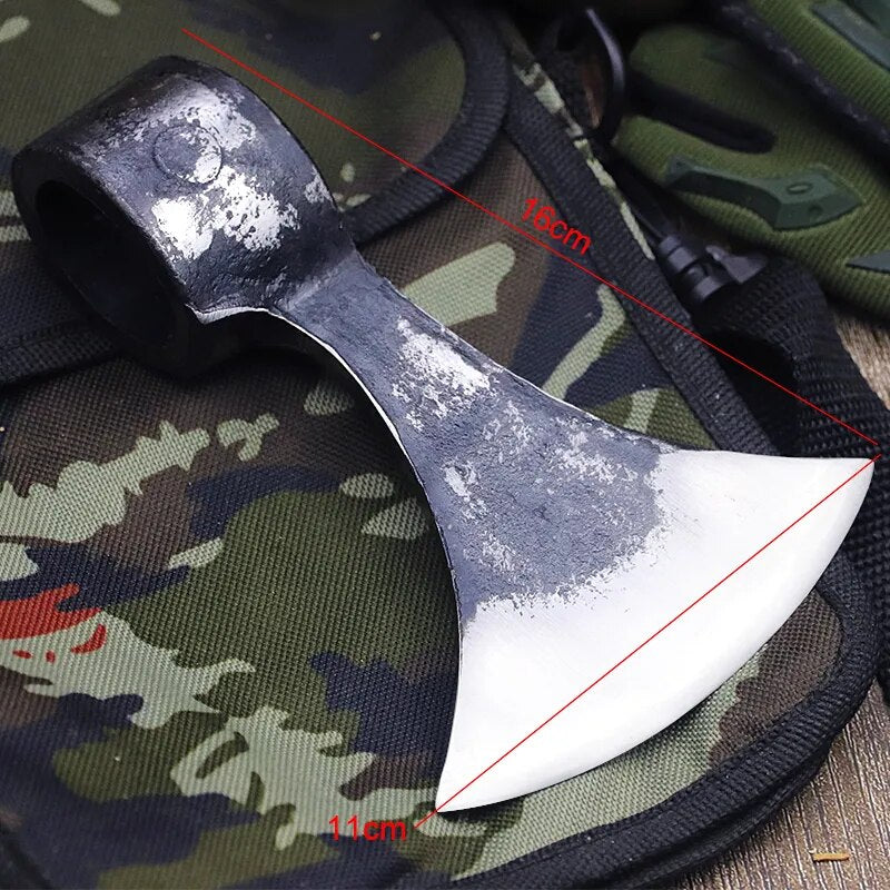 High carbon steel hand forged axe household tree chopping firewood axe multifunctional mountain cutting woodworking axe