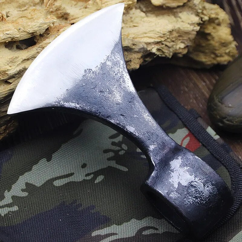 High carbon steel hand forged axe household tree chopping firewood axe multifunctional mountain cutting woodworking axe