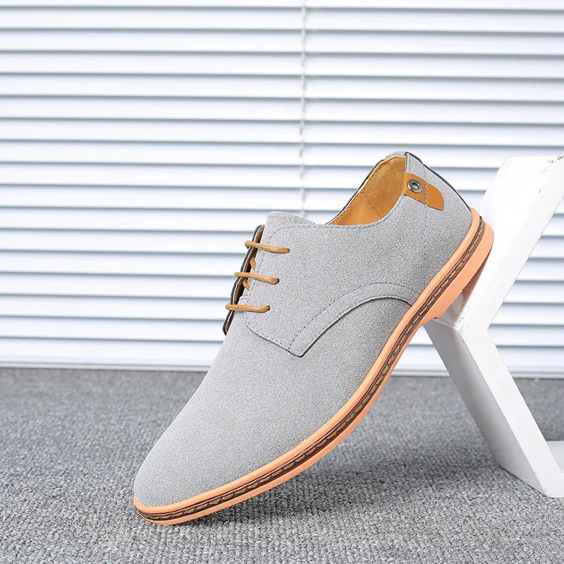 New Men Casual Shoes Lace Up Classic Business British Men Shoes 2022 Summer Oxford Shoes for Male Black Flat Footwear Size 46