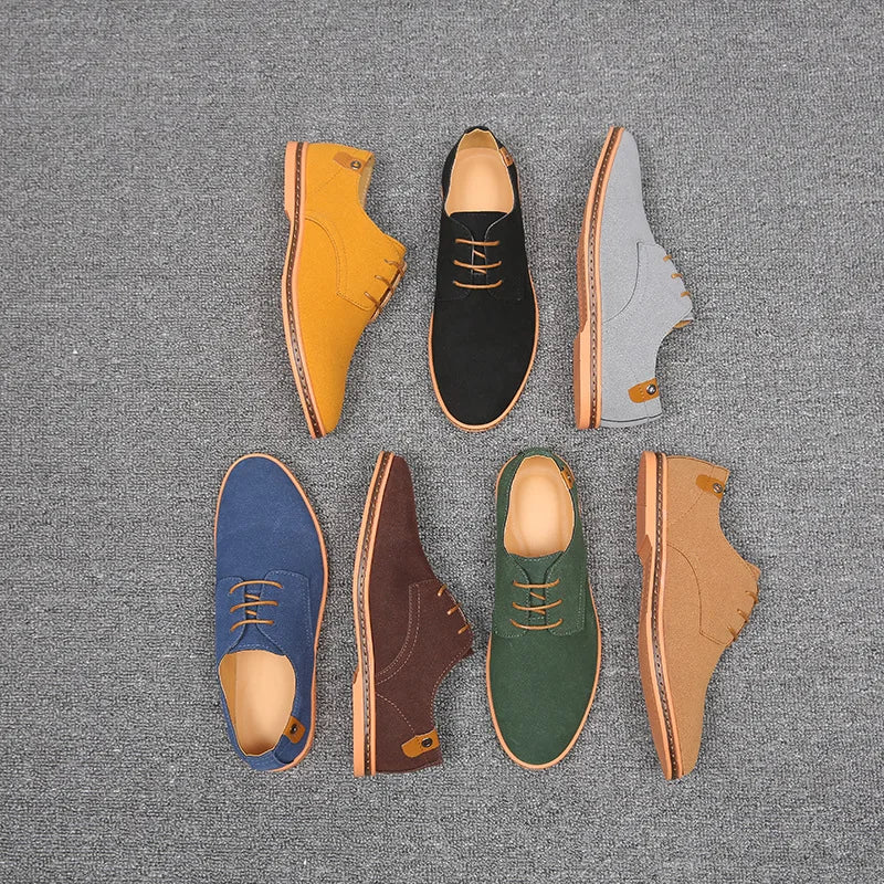 New Men Casual Shoes Lace Up Classic Business British Men Shoes 2022 Summer Oxford Shoes for Male Black Flat Footwear Size 46