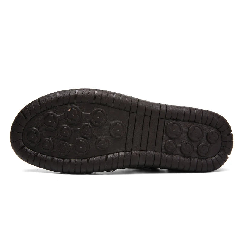 UncleJerry Men's Fashion Sandals Leather Sandal for Man Comfortable and Durable Summer Outddoor Shoes