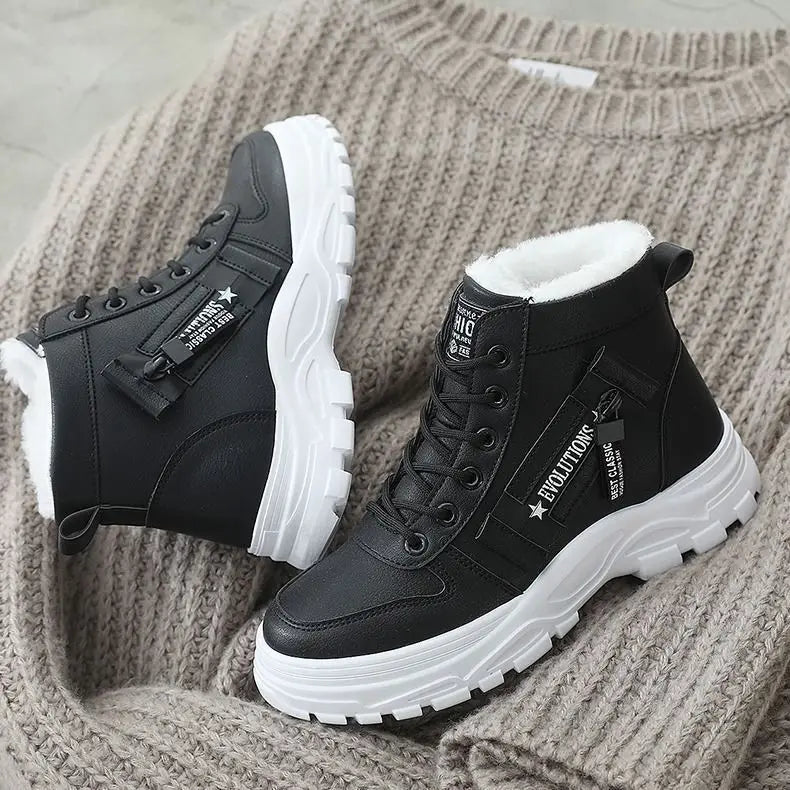 Winter Ladies Shoes 2021 Lace Up Women Sneakers Snow Ankle Boots Waterproof Warm Platform Botas Woman Footwear Botas De Mujer