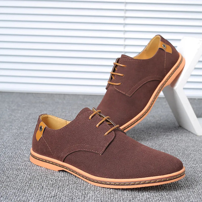 New Men Casual Shoes Lace Up Classic Business British Men Shoes 2022 Summer Oxford Shoes for Male Black Flat Footwear Size 46