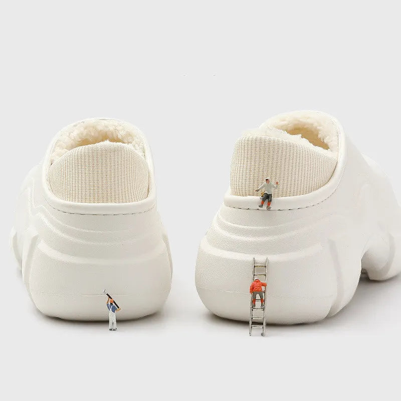 2023 New Fluffy Thick Sole Women's Slippers Super Soft and Cute Women's Winter Warm Indoor Shoes Anti Slip Couple Home Slippers