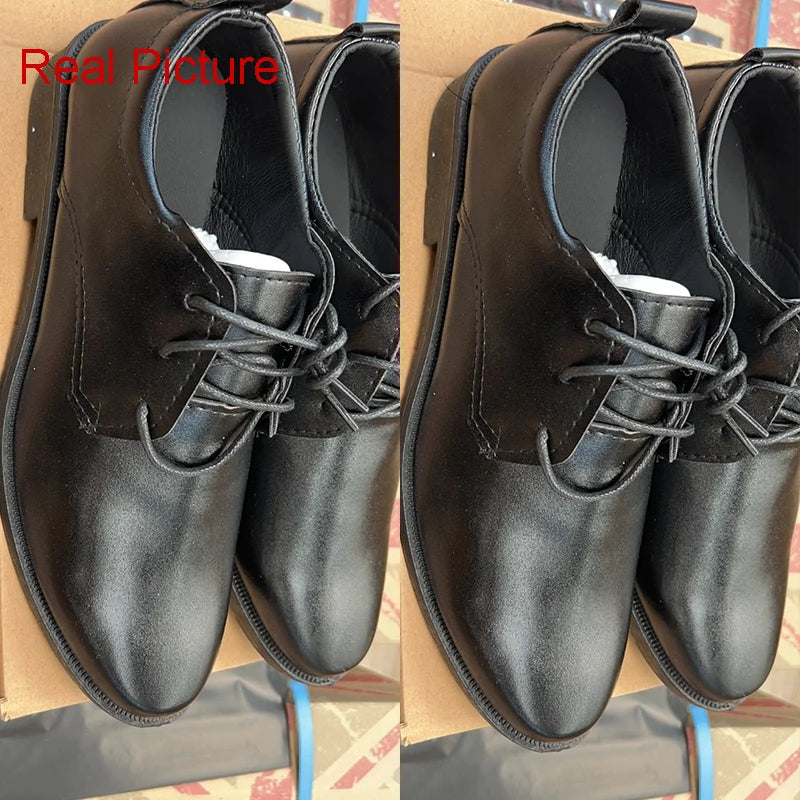 Men Casual Shoes Artificial Pu Leather Point Toe Business Shoes For Men Classic Solid Color 2023 Fashion Chaussure Homme New