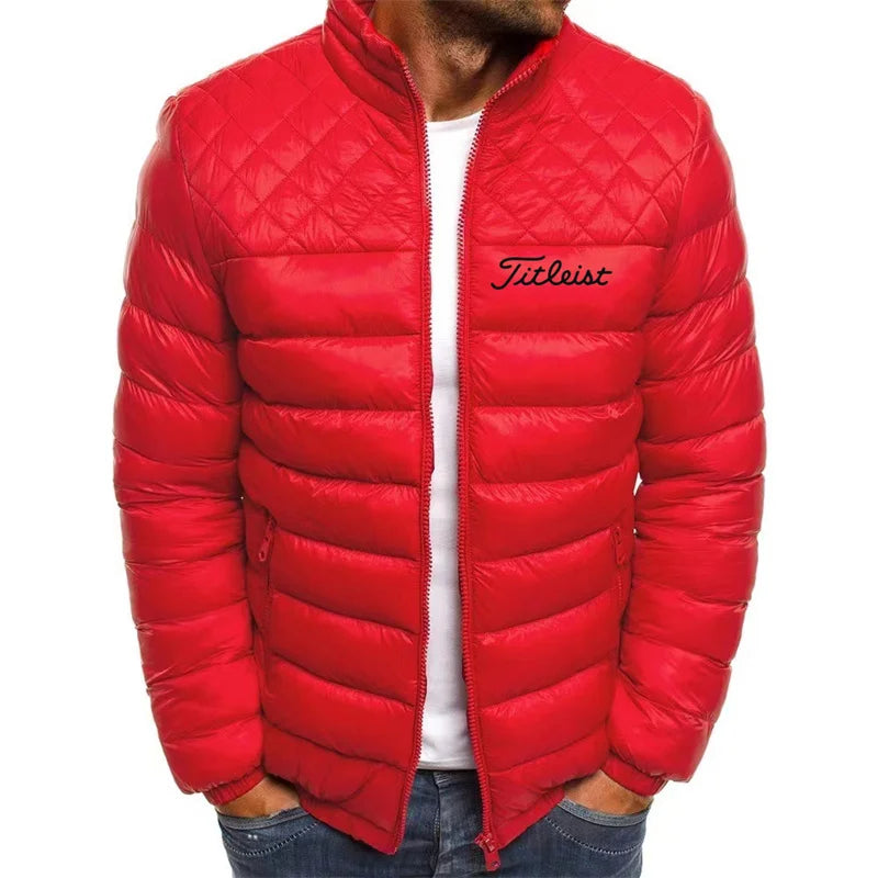 2023 new men's high-quality golf men's down jacket thin men's and women's cotton jacket loose cotton jacket large size down