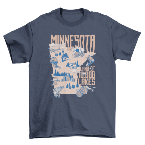 Minnesota lakes t-shirt