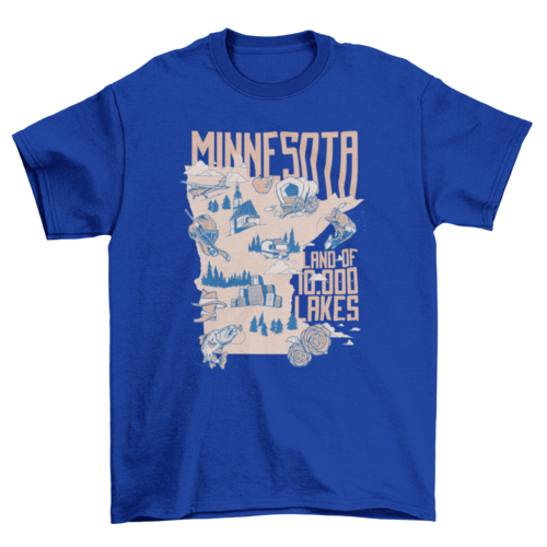 Minnesota lakes t-shirt