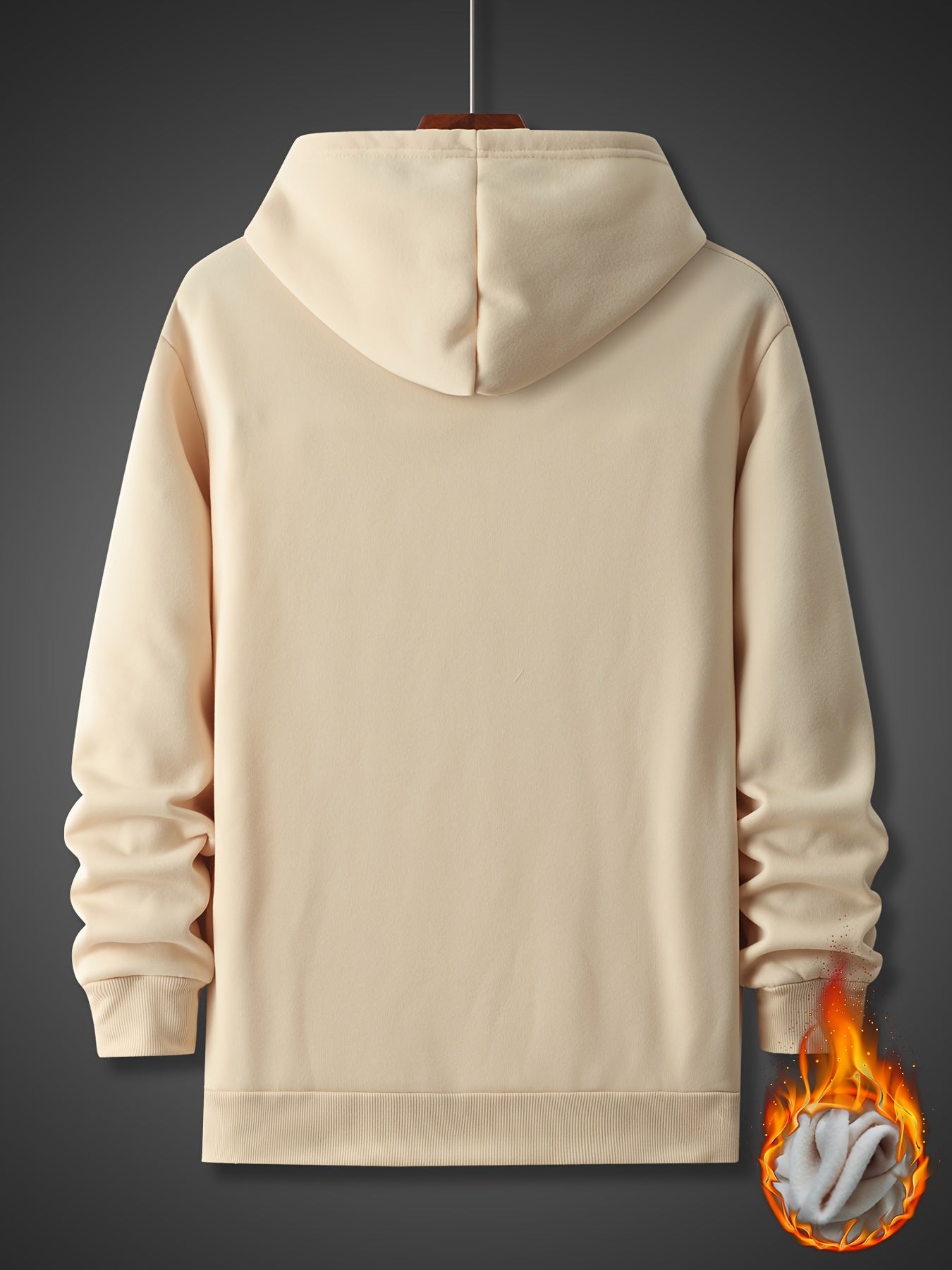 Romantic Slogan Pattern Print Hooded Sweatshirt, Personalized Hoodies Fashion Casual Tops For Spring Autumn, Men's Clothing