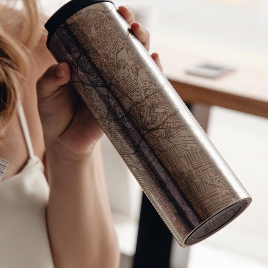 Albert Lea - Minnesota Engraved Map Tumbler